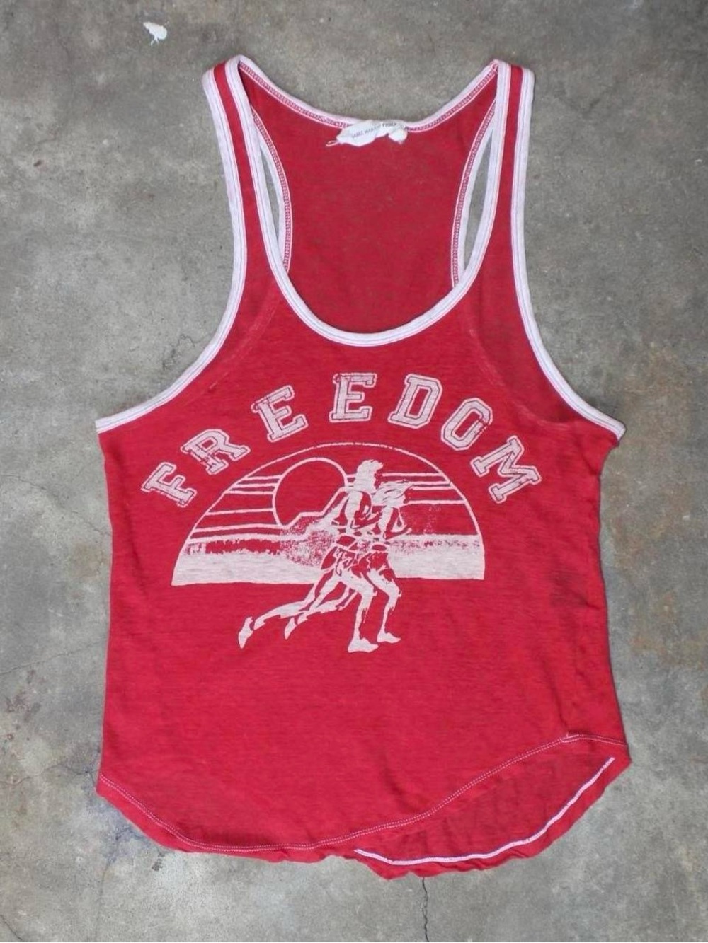 ISABEL MARANT ETOILE - Graphic Red Tank Top